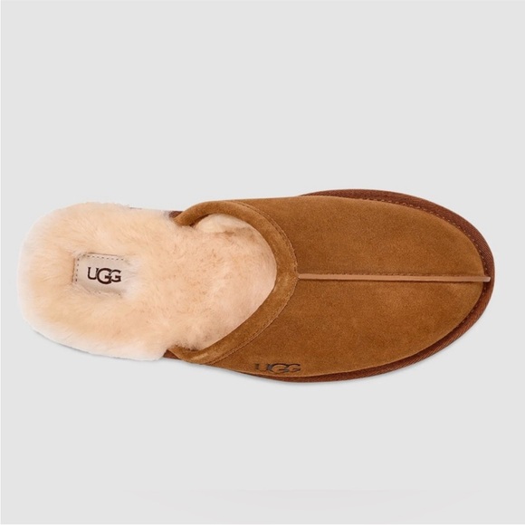 UGG Mens Scuff Suede Slippers in Chestnut, Size 12 main image 12